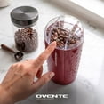 thumbnail image 3 of OVENTE Electric Coffee Grinder with One Touch Push-Button, Maroon CG225M, 2.5oz Capacity, 150W Motor, Stainless Steel Blades for Uniform Grinding of Beans, Spices, Herb, Nuts & More, Safety Lock Lid, 3 of 7