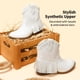 thumbnail image 2 of Bota DREAM PAIRS SDBO2302K Niñas Vaquera Tobillera Blanca con Flecos, 2 of 5