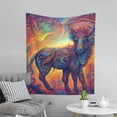 thumbnail image 3 of ZNDUO Psychedelic Abstract Cow Art Pattern Wall Tapestry, Tapestries for Living Room Bedroom Dorm Classroom Office Decor 60x51 Inch, 3 of 8