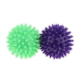 thumbnail image 2 of 2 Uds de de Mano Cuerpo Puntiagudo Punto de Activación s de Fitness Acupuntura Reflexología Del Dolor Dia 7cm - Púrpura claro Púrpura Verde Claro Yinane Spiky Massager Ball, 2 of 7