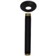 thumbnail image 4 of Westbrass Brazo De Ducha Montado En El Techo De 1/2"" Ips X 6"" Con Brida Negro Mate D3606A-62, 4 of 5