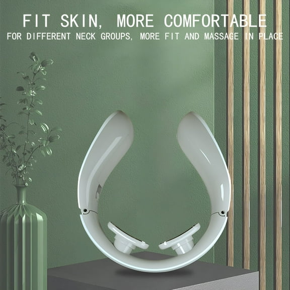 XIRQI Heated Neck Massager Electric Plus Massager For Neck And Shoulder Pain Relief Muscle Relaxation Floating 2 Vibrator Heating