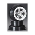 thumbnail image 2 of Traxxas 5872 - SCT Beadlock Style Wheels, Satin Chrome, 4WD Front/Rear, 2WD Rear, 2 of 2