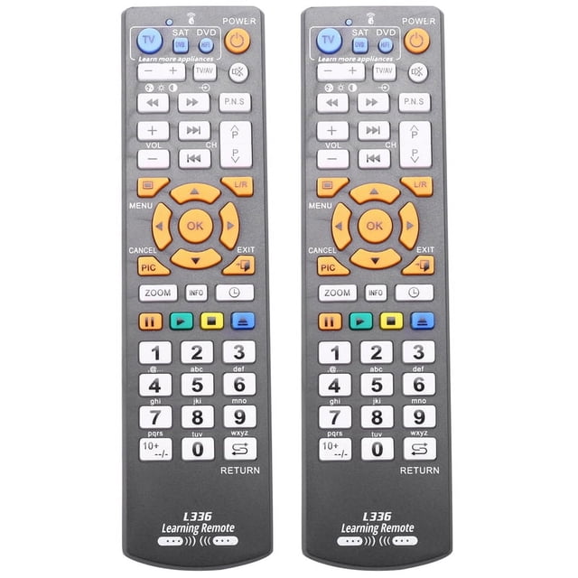 2X Controlador de Control Remoto Inteligente Universal con Función de Aprendizaje para TV SAT CBL