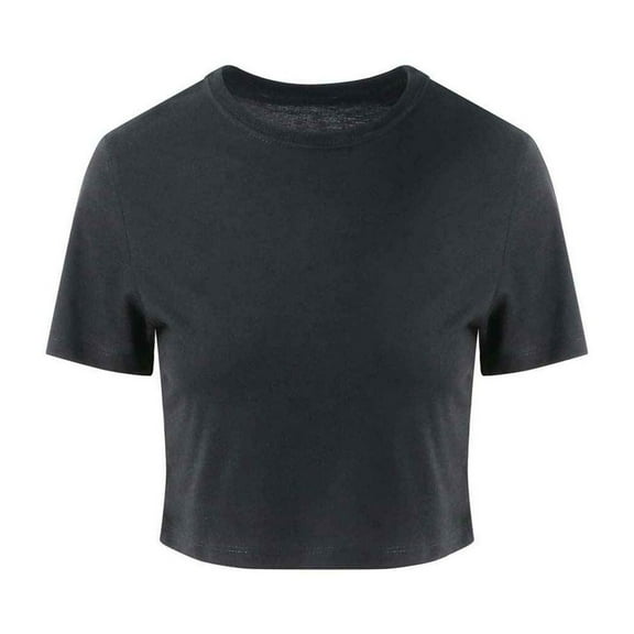 Awdis Womens Girlie Cropped T-Shirt