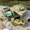 thumbnail image 3 of Billuyoard Estuche de almacenamiento Suministros de picnic Caja plegable Mano de obra fina multicolor Equipo de campamento exquisito Almacenamiento y organización del hogar Verde, 3 of 6