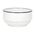 thumbnail image 4 of Mainstays Black rim 12-Piece Stoneware Dinnerware Set, 4 of 5