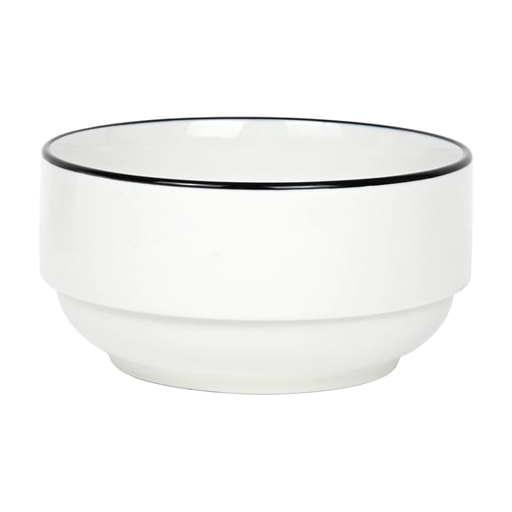Mainstays Black Rim Stoneware Cereal Bowl