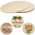 thumbnail image 3 of Round Wood Discs for DIY Crafts 18 Inches, 5 Pack Wood Circles Decorations Drawing Boards, Unfinished Rounds Wood Signs Blank, 3 of 6