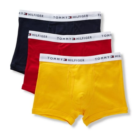 Men's Tommy Hilfiger 09TQ002 Core Fashion 100% Cotton Trunks - 3 Pack (Caper S)
