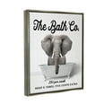 thumbnail image 4 of Stupell Industries Vintage Bath Ad Elephant Animals & Insects Painting Gray Floater Framed Art Print Wall Art, 25 x 31, 4 of 10