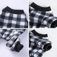 thumbnail image 6 of Soft Comfortable Lovely Plaid Pajamas For Small Medium Dogs, Puppy Pet Autumn & Winter Jumpsuit Clothes, 6 of 7