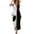 thumbnail image 1 of Mod Robe Noire et Blanche avec Cercle Robe Sans Manches Robes de Soirée Robes à Manches Longues pour Femmes, 1 of 4