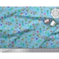 thumbnail image 2 of Soimoi Poly Georgette Fabric Coral,Whale & Starfish Ocean Print Fabric by The Yard 42 Inch Wide, 2 of 3