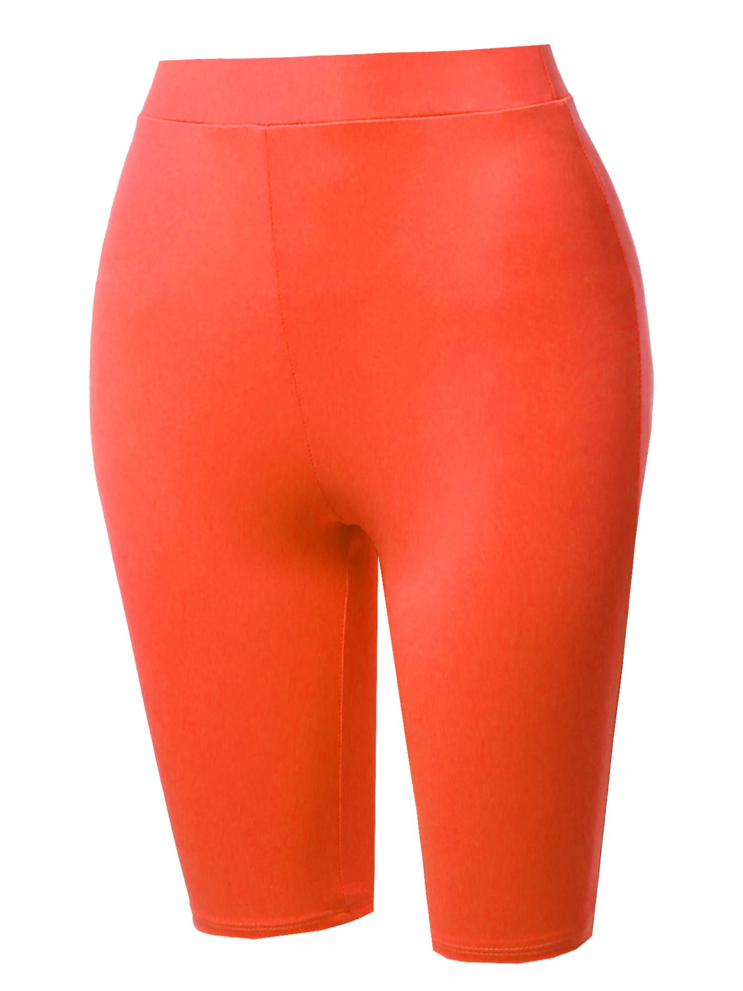 high waisted spandex biker shorts