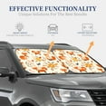 thumbnail image 4 of Haiem Flower Fox Car Windshield Sun Shade (2 Pieces) Foldable Windshield Sun Shade Car Accessories for Truck SUV Pickup-Small, 4 of 7