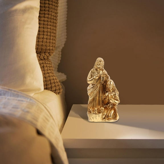 MLINS  Decorative Baby Jesus Ornaments Figurine Decoration Office Golden