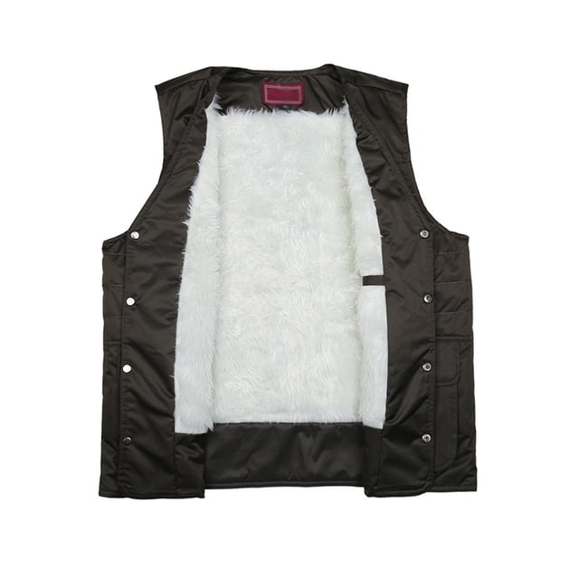 Eigraketly Chalecos utilitarios de moda Pesca Senderismo Correr Chaleco Chaqueta Espesar Chalecos de invierno Chaquetas sin mangas Escalada ejercito verde XL Eigraketly OD021366-02