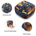 thumbnail image 3 of Dachshund Storage Bag for Sanitary Napkins - Velvet, Sponge, and Oxford Fabric Period Pouch Organizer 4.7x6.6x6.6 in., 3 of 6