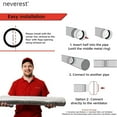 thumbnail image 4 of Neverest RK 4" inch Professional Backdraft Shutter Damper Connector Steel for Duct Backflow Preventer, 4 of 6