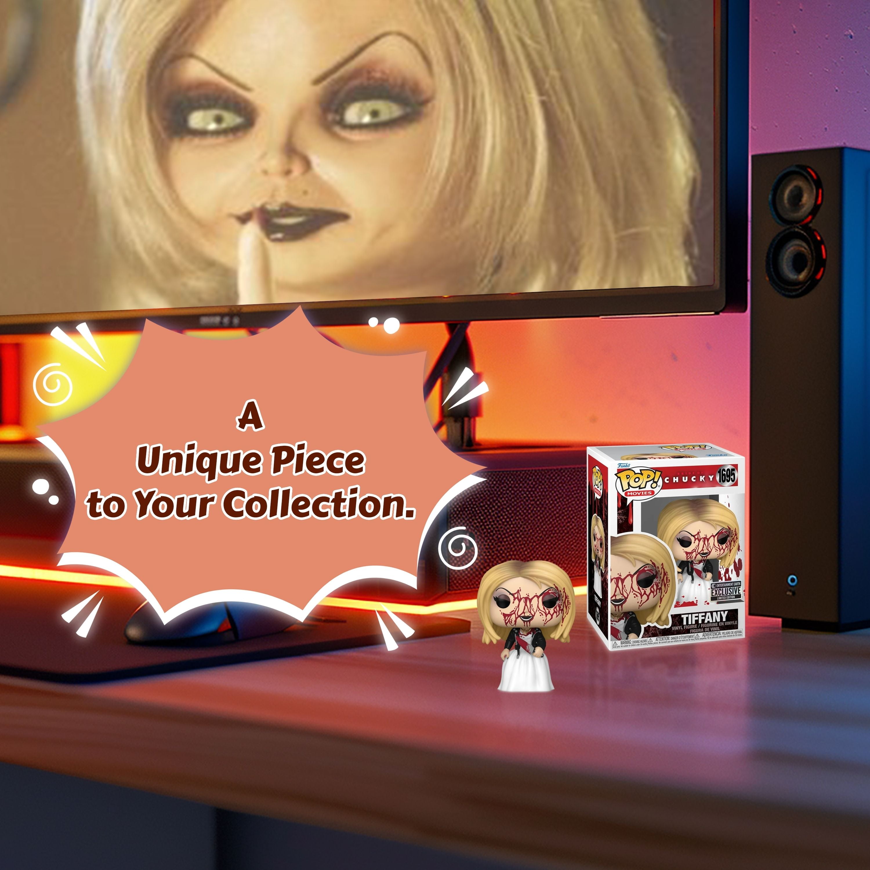Funko Pop! チャッキー & ティファニー 1694 & 1695 Bride of Chucky Tiffany Bloody Funko Pop! Vinyl Figure #1695