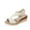 White, variant on Women's Summer Size Wedge Fish Mouth Roman Sandals Summer Sandals Blue 36