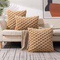 thumbnail image 6 of Textured Bubble Throw Pillow Covers 3-Pack, Soft Cozy Decorative Cushion Cases for Couch Sofa Bedroom Living Room Home Décor – Modern Plush Accent (Cover Only), 6 of 8