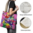 thumbnail image 3 of Brawl Stars Bolso de tela con estampado de lienzo para mujer, bolsa de compras reutilizable y estética, con cremallera interior, regalo para mujer,38*45cm., 3 of 6