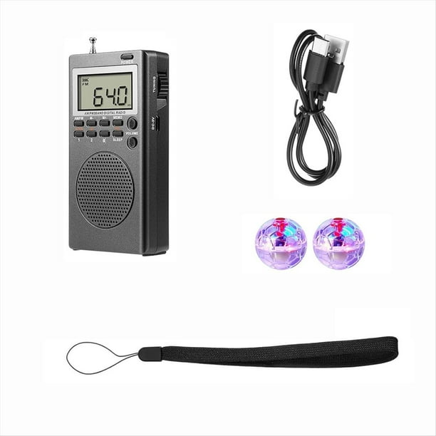 Kit de 3 Piezas de Equipo, Radio Portátil con 2 Bolas de Iluminadas con LED, Equipo Paranormal para el Hogar, la Oficina y el Exterior.