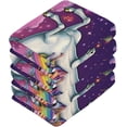 thumbnail image 3 of Coolnut 4PCS Unicorn Towels Cotton Washcloths Set,Quick Drying & Absorbent Soft Bathroom Hand Towel Lightweight & Portable Fingertip Towel Decor Gift, 3 of 7