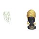 thumbnail image 1 of Elegante Arte Mural De Enredaderas Verdes Y Estatua De Mujer Africana. Figura Creativa De Resina Para Dormitorio, Baño, Entrada, Estante, Decoración Del Hogar., 1 of 8