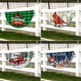 thumbnail image 2 of POINTERTECK Door Flag Durable Fine Workmanship Exquisite Patterns Reusable Long-lasting Christmas Decoration Bright Color Christmas Fan-shaped Flag for Festival, 2 of 8
