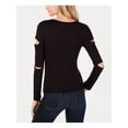 thumbnail image 2 of BAR III Womens Black Long Sleeve Jewel Neck Top  Size: XXL, 2 of 2
