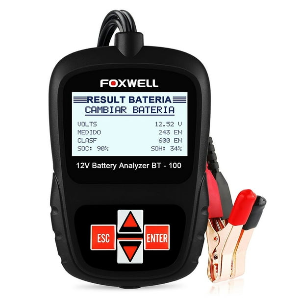 Foxwell BT100 Pro 12V Battery Analyzer Tester For Flooded AGM GEL 100