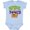AE-Light Blue, variant on April Fools Day with Funny Face Replacing O Boys or Girls Baby Bodysuit