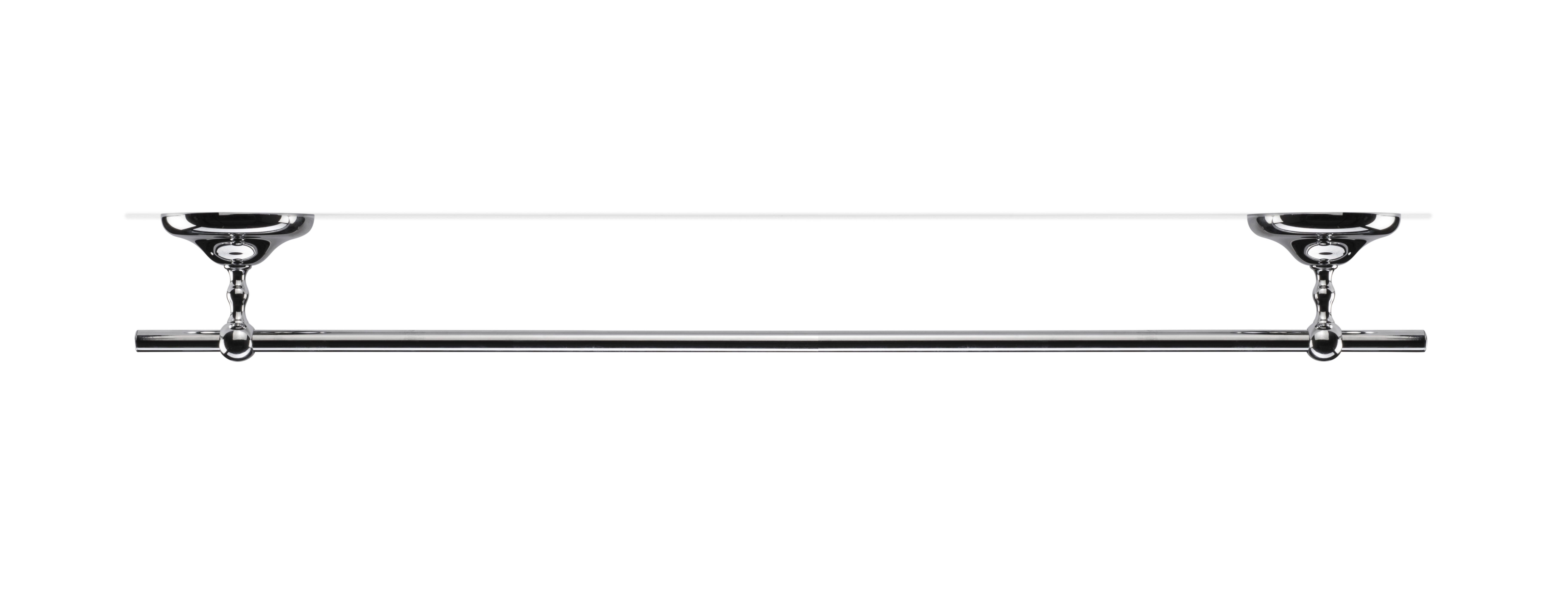 Croydex Grosvenor Flexi-Fix Screw or Glue 26.45" Towel Bar, Chrome