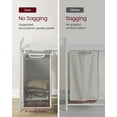 thumbnail image 4 of 46L Laundry Hamper with Shelf Laundry Basket Laundry Sorter with 2 Pull-Out and Removable Bags Shelf White, 4 of 8