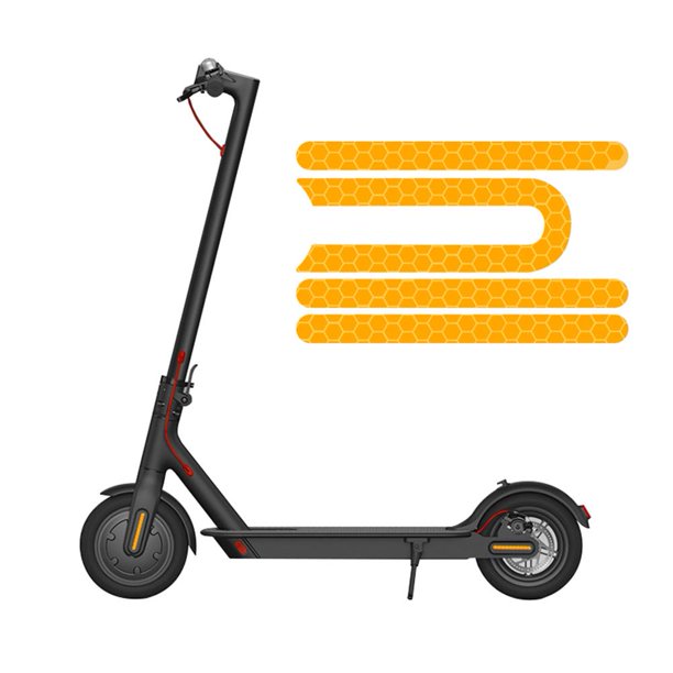 Etiqueta engomada reflectante protectora de la cubierta del neumático de la rueda para Xiaomi M365 Pro (naranja)