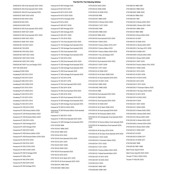 Tusk Solid Typhoon Mud Brake Rotor, Front For GASGAS MC 250 2022-2023