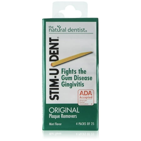 Stim-U-Dent Plaque Removers Mint 100 Each (Pack of 4)
