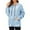 Blue, variant on American Trends Rain Coats for Women Waterproof with Hood Packable Rain Jackets Womens Lightweight Rain Jackets Outdoor Blue XL