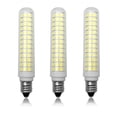 thumbnail image 1 of K JINGKELAI E11 Ampoules DEL à Intensité Réglable 13 W (Équivalent à Ampoules Halogènes 120 W de Remplacement) 110 V Blanc Froid 6000 K Ampoules DEL en Forme de Maïs JD T4 E11 Mini Base de Candélabre, à Intensité Réglable, 134 DEL 2835 SMD, Lot de 3, 1 of 4