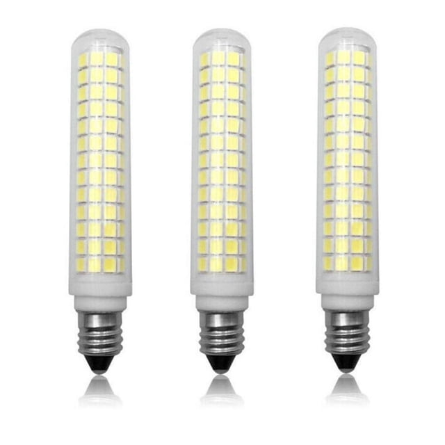 K JINGKELAI E11 Ampoules DEL à Intensité Réglable 13 W (Équivalent à Ampoules Halogènes 120 W de Remplacement) 110 V Blanc Froid 6000 K Ampoules DEL en Forme de Maïs JD T4 E11 Mini Base de Candélabre, à Intensité Réglable, 134 DEL 2835 SMD, Lot de 3