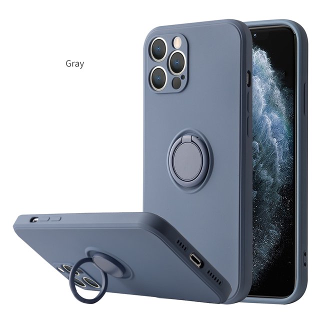 Soporte de silicona líquida para anillo de dedo, soporte magnético para iPhone 13 12 11 Pro Max Mini XR XS Max 7 8 Plus SE 2020, funda para teléfono Tan Jianjun unisex