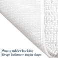thumbnail image 4 of Alfombra de baño LOCHAS Luxury Shaggy de 60 x 43 cm, color blanco, 4 of 7
