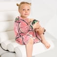 thumbnail image 5 of Casual Dresses Nightgowns Velvet Pleated design One-Piece Nightdress for Indoor Outdoor Daily Pink-peach Pattern 3-10T, 5 of 7