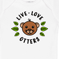 thumbnail image 4 of Inktastic Live Love Otters Boys or Girls Baby Bodysuit, 4 of 5