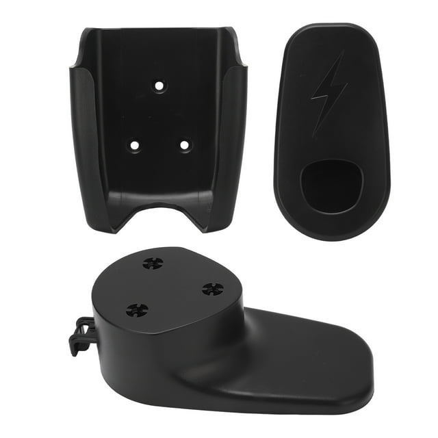 Cable Car Charging Cable Holder With Chassis Bracket Black Wall Mounted US Plug Replacement For Model 3 Y X S