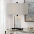 thumbnail image 5 of Uttermost Vanda Modern Steel Resin and Fabric Table Lamp in White/Gray/Nickel, 5 of 5