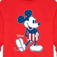 thumbnail image 3 of Disney - Americana - Mickey Flag Pattern - Toddler And Youth Long Sleeve Graphic T-Shirt, 3 of 5